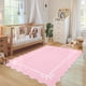 thumbnail image 3 of Alfombra GarveeHome 244 x 152 cm Lavable con Lazo Rosa, 3 of 8