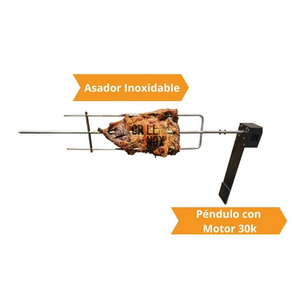 Kit Asador Grill Inox 30 kilos Péndulo
