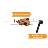 Kit Asador Grill Inox 30 Kilos Péndulo