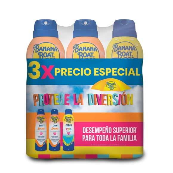 Protector solar Banana Boat sport x2 + kids, 510 g