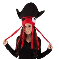 Funny Party Hats - Sombrero Novedoso, Divertido Disfraz De Calamar Pirata Para Adultos