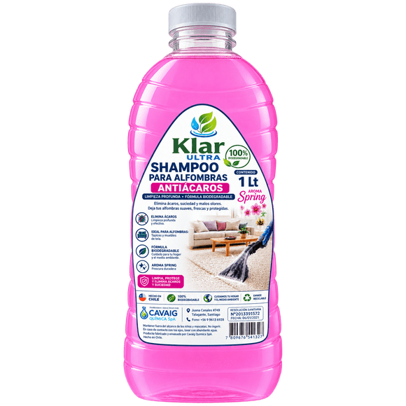 Shampoo de Alfombra y Tapices AntiAcaros