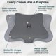 thumbnail image 4 of Almohada cervical de espuma viscoelástica refrescante piluxx - Gris, 4 of 7