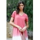 thumbnail image 4 of Vestido Largo con Cuello en V y Efecto Tie-dye de Algodón Multicolor Ladrillo, 4 of 5