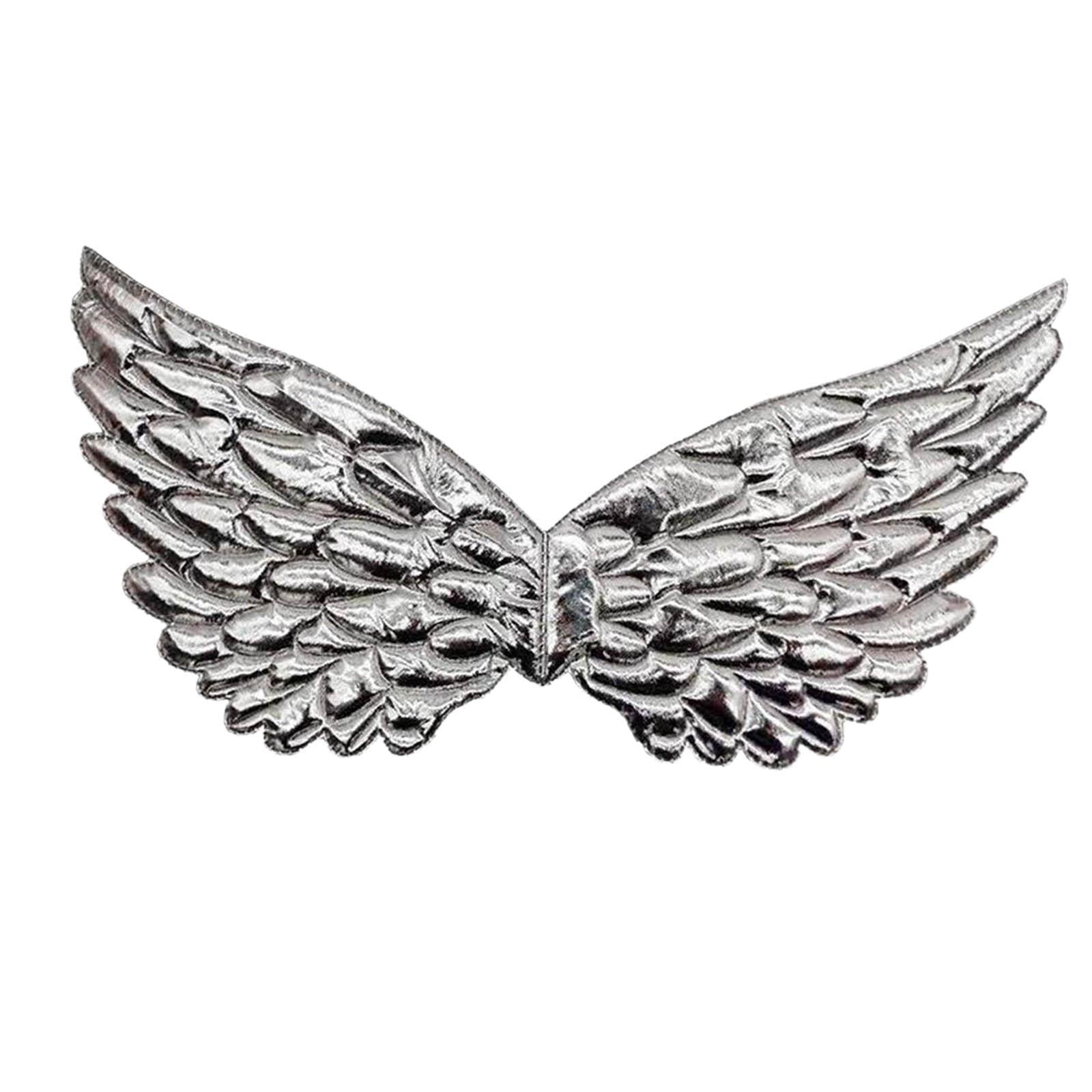 Magideal - Ángel Para Niños, Accesorios Para Disfraces, Disfraces, Disfraces, Alas Para Halloween, De Cumpleaños, Navidad, Día Niño, Regalos De , Plata