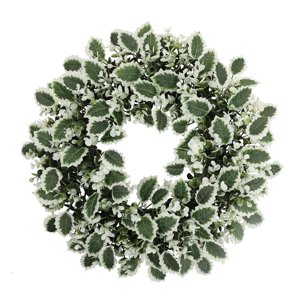 Bothyi - Corona Grande De Hojas Verdes, Corona Navideña Artificial Para Ventana De Patio, Estilo De Boda E