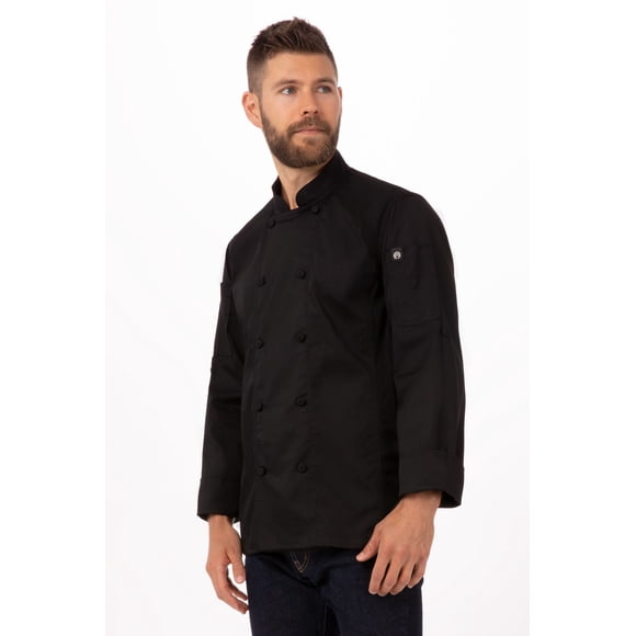 Chaqueta de Chef Bowden Unisex - Negro/L | Chef Works