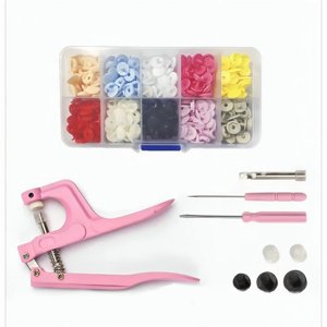 Genérico - Pinza Kam Botón Presión Broche 24 Colores 300 Conjuntos