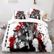 thumbnail image 1 of Naruto Printed Pillowcase Duvet Cover Three Piece SetPattern polyester Bedding Set Bed Full-Size Bed Sheets, 1 of 5