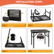 thumbnail image 5 of Mesa de camping plegable GREGIN de malla, capacidad de 90 lb, negra, 5 of 8