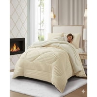 Mylhogar - Plumón King Sherpa Chiporro Invierno Extra Suave Premium