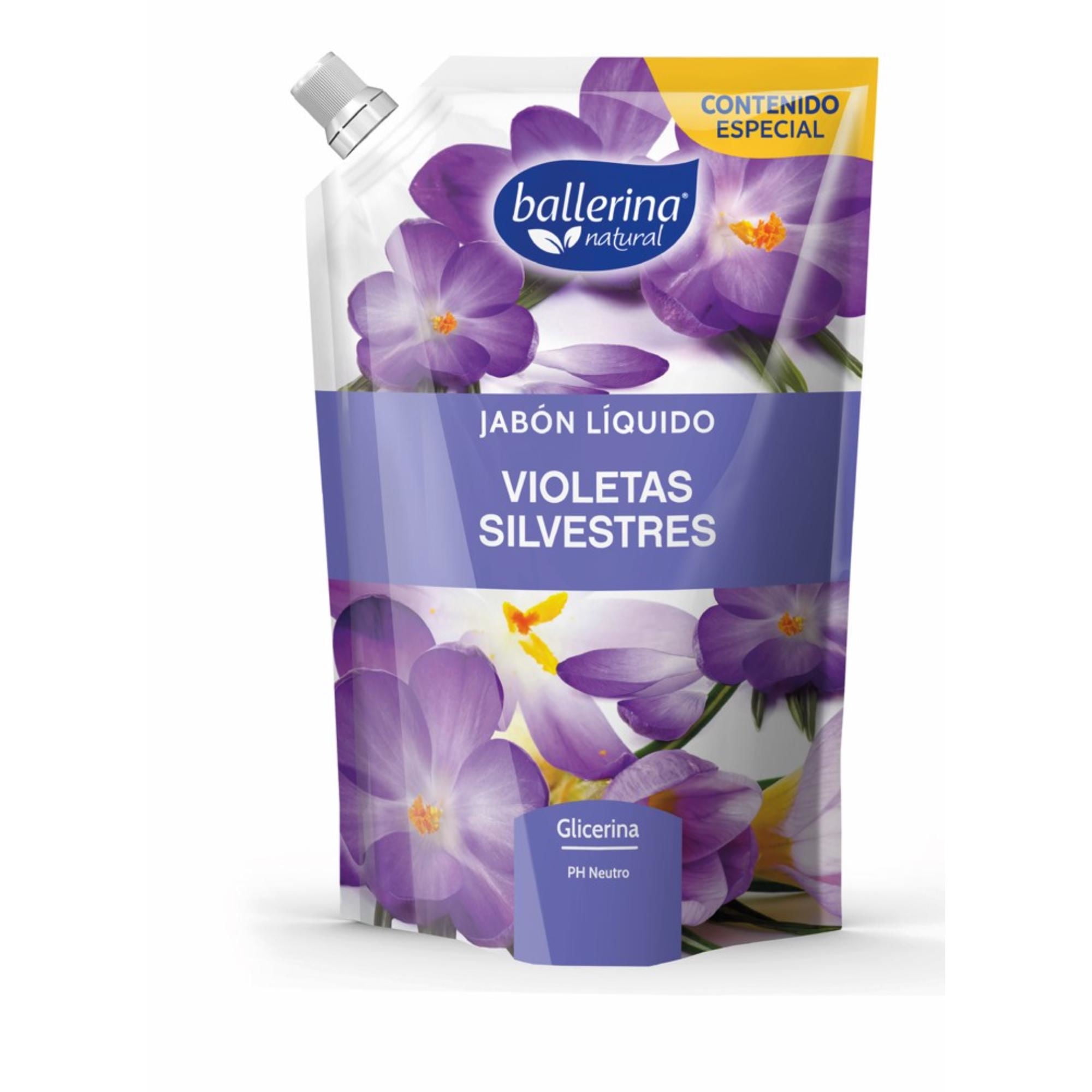 Jabón Líquido Violetas Silvestres 650 ml Ballerina