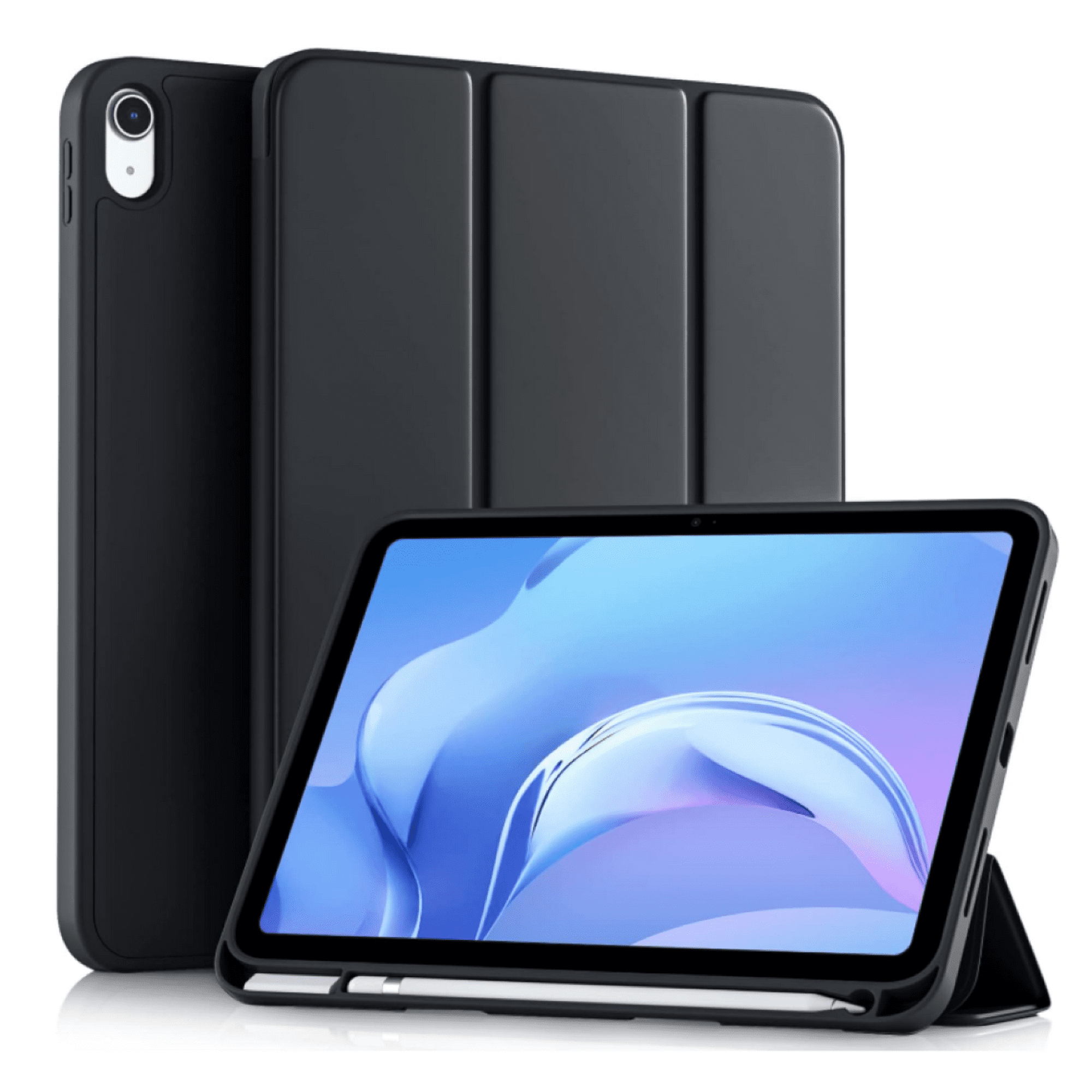 Mar Cases - Carcasa Smart Cover Ranura Para Ipad 10ma 10.9 Negro