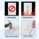 thumbnail image 4 of Placa de pared Bates Choice 8 cm x 13 cm, paquete de 5, color blanco, 4 of 6