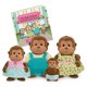 thumbnail image 1 of Toy Li'l Woodzeez La familia de monos O'Funnigan con libro de cuentos, 1 of 6