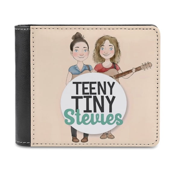 Teeny y Tiny Cartera de Cuero PU para Hombres, Tarjetero Bifold Delgado, Cartera Minimalista de Cuero Sintético Suave