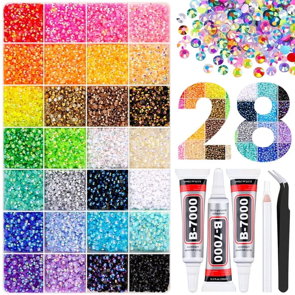 Kit Strass Resina 3 mm TINKRSTUFF 38000 pz Multicolor B7000