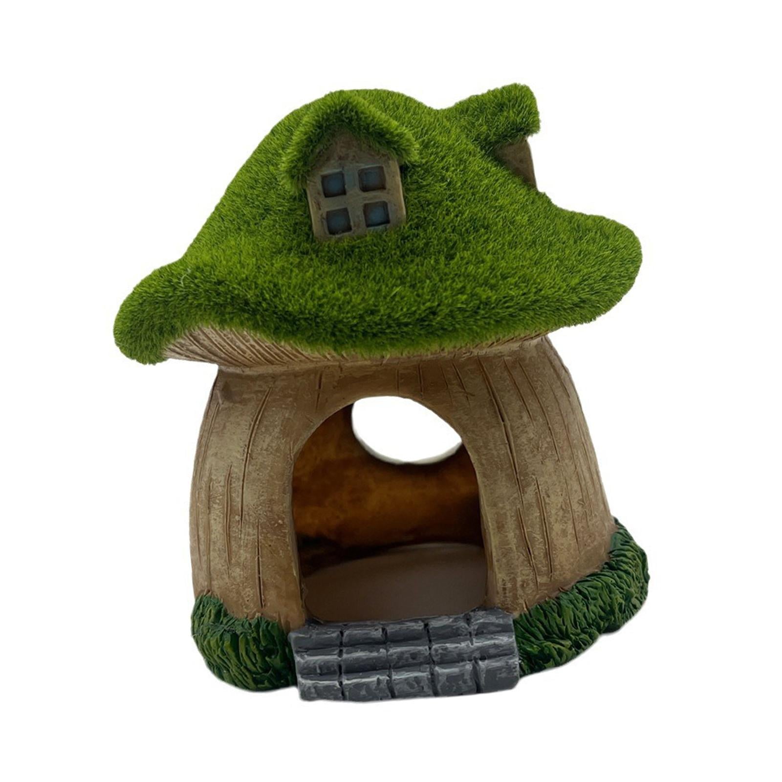 Magideal - Casa De Para Acuario, Cabaña De De Resina, Paisaje Escondite, Decoración De Pecera Para Mesa De Reptiles De Escritorio, Peces Dorados Estilo B