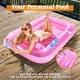 thumbnail image 3 of Bronceador inflable para piscina, salón, flotador, en forma de L, rosa, 3 of 7