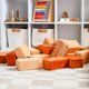 thumbnail image 5 of Set de 24 bloques de construcción Plush Blocks para niños Desert Colors, 5 of 9