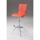 thumbnail image 1 of Barstool Creative Images, ajustable, giratorio, piel sintética, naranja, juego de 2, 1 of 8