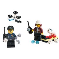 Combo De Minifiguras De Lego City Jefe De Policía Con Dron Lego