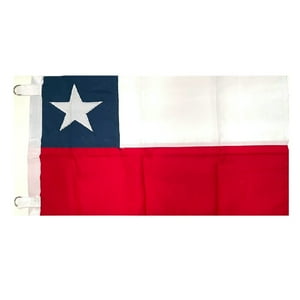 Genérico - Bandera Chile Tela 140X210 Cm Fiestas Patrias