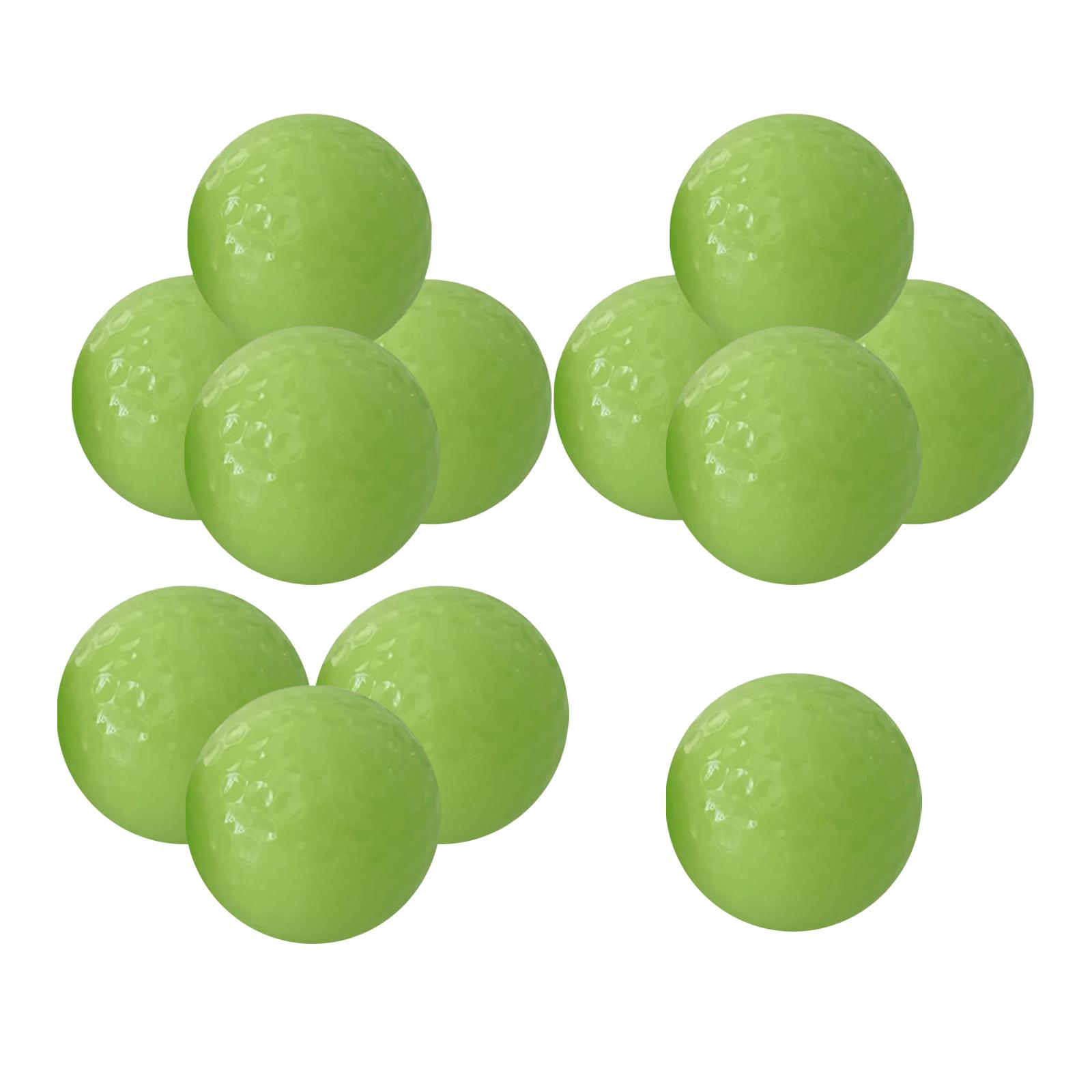 Magideal - 12 Pelotas De Golf Luminosas Nocturnas, Pelotas De Golf Que Brillan En La Noche, Pelotas De Goma Luminosas, Regalo Para Golfistas, Entrenamiento, Prác