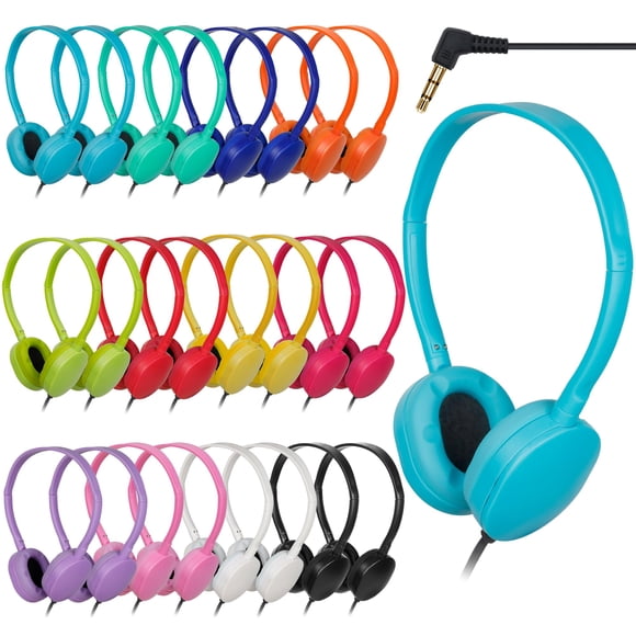 Auriculares con cable TJZXGUI 3.5 mm multicolor – paquete de 50 unidades
