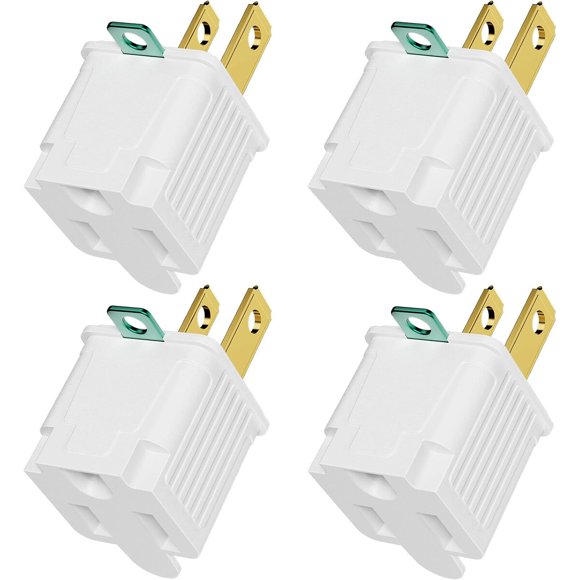 Adaptador PLUGTUL de 3 a 2 patas, 15 A, 125 VAC, 1875 W