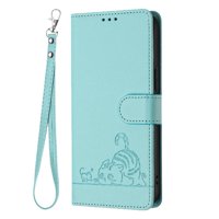 Funda Tipo Cartera Foxdock Para Xiaomi 14 Pro 5G Con Soporte, Ranuras, Rfid, Diseño De Gato