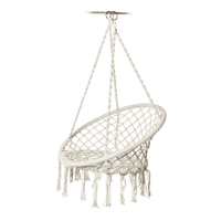 Genérico - Silla Hamaca Colgante Para Terraza O Jardín Color Blanco