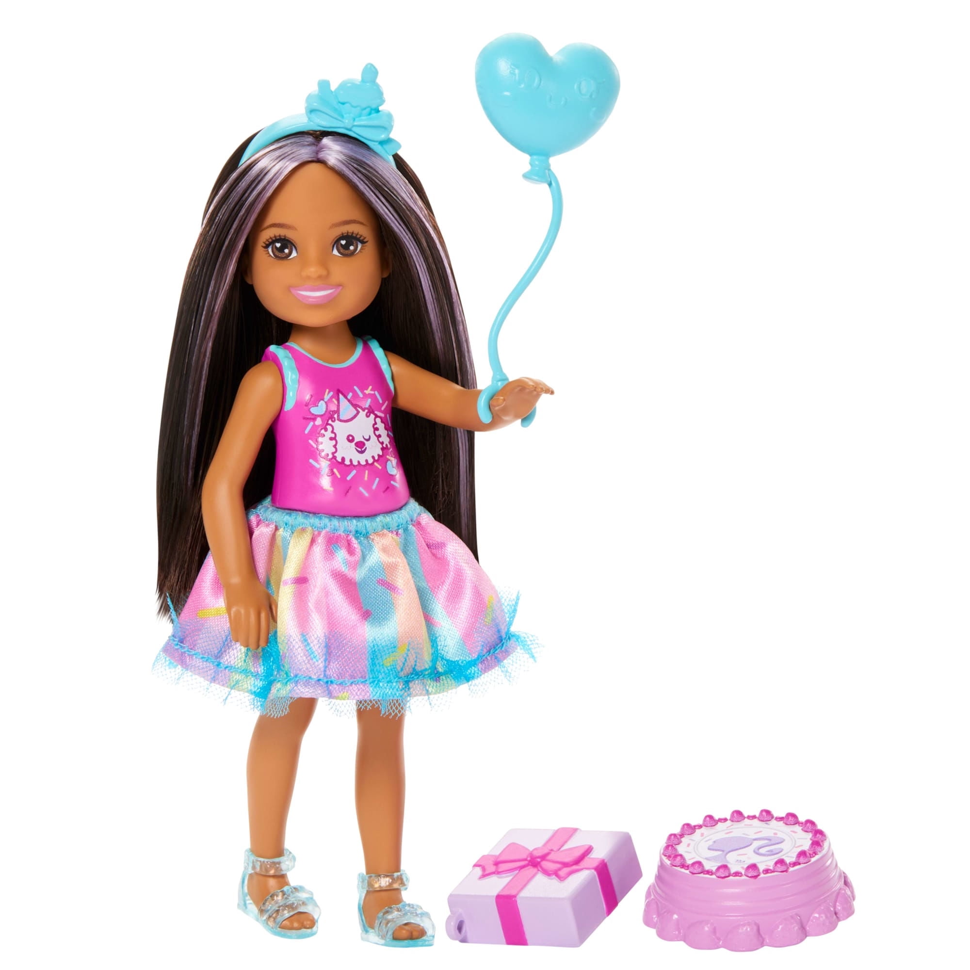Barbie Muñeca Chelsea Cumpleañera Falda Azul