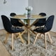thumbnail image 1 of Comedor MesaWarwick 120cms + 4 sillas Capitonne Velvet Negro, 1 of 3