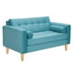 thumbnail image 2 of Sofa Retro 2c Felpa 05 Turquesa, 2 of 6