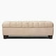 thumbnail image 2 of Banqueta Capitone Felpa Beige, 2 of 3