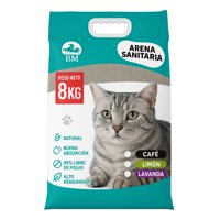 Genérico - Arena Sanitaria Aglutinante 8Kg Aroma Lavanda Cafe Limon