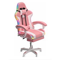 Riqui - Silla Gamer Rgb Profesional Reclinable Rosa