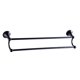 thumbnail image 1 of Soporte de pared de latón de toallas de baño Soporte de baño de baño de doble barra de toallas Negro, 1 of 3