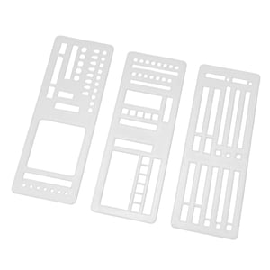 Bothyi - Plantillas De 3 Piezas Para Diario, Álbum De Recortes, Cuaderno, Dibujo, Papel Para Tarjetas