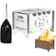 thumbnail image 1 of Estufa de leña para exteriores | Estufa plegable para fogatas - Estufa multiusos para exteriores: cocina, agua hirviendo y barbacoa, 1 of 7