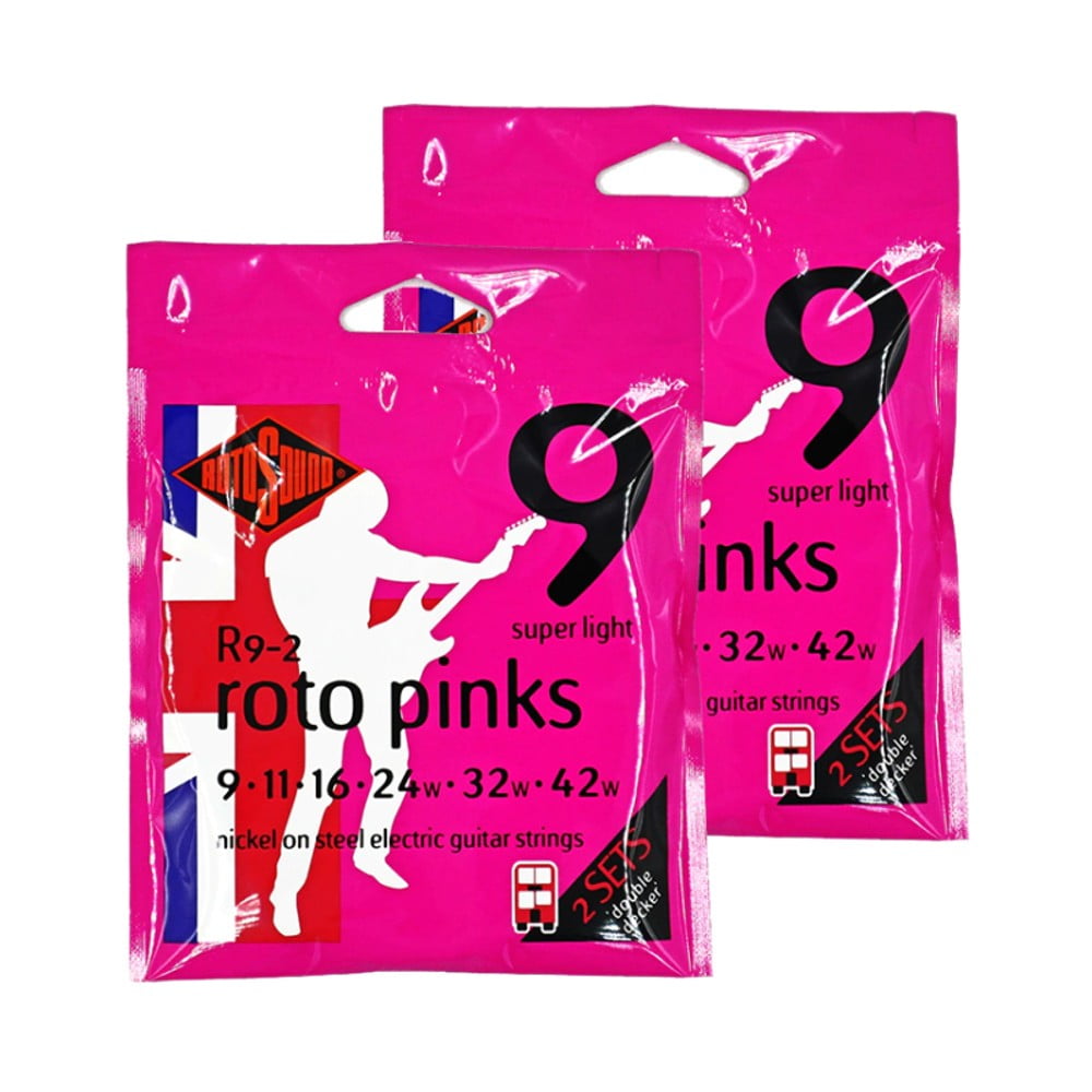 Pack Cuerda Guitarra Eléctrica Rotosound R9-2 (2 Set)