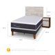 thumbnail image 3 of Cama Europea Curve New Ortopedic 1.5 Plazas Legno S/T, 3 of 10