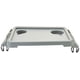 thumbnail image 2 of Bandeja plegable Walker Lumex con portavasos, color gris, 2 of 2