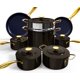 thumbnail image 1 of Juego de utensilios de cocina Nuwave Lux LE 13 piezas Diamond Ceramic Gold, 1 of 5