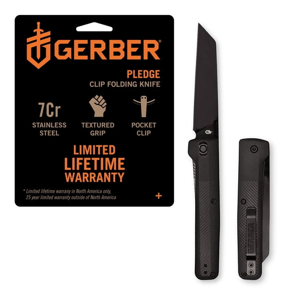 Navaja Plegable Gerber Pledge Hoja 9 cm Tanto Invertido