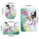 thumbnail image 3 of Juego De Alfombras De Baño Desmarcar Nella La Princesa Caballero 3 Piezas, 3 of 6