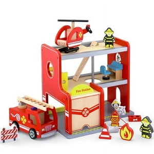 Viga - Juguete Madera Estacion De Bomberos