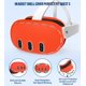 thumbnail image 2 of Set de fundas protectoras de silicona para Oculus/Meta Quest 3 - Rojo, 2 of 7