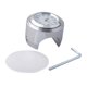 thumbnail image 5 of 1Pcs 7/8 "Impermeable Moto Manillar Reloj Reloj Aluminio Luminoso Blanco, 5 of 5